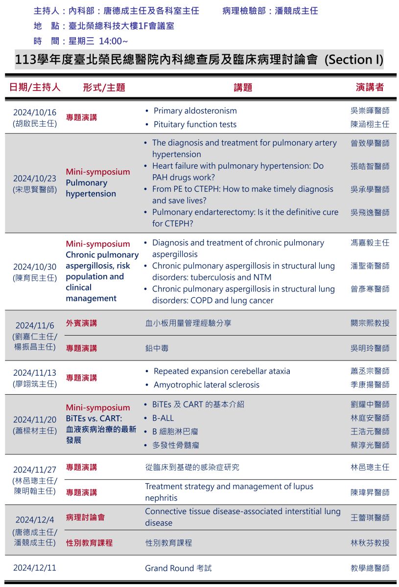 Grand Round & CPC Section 1