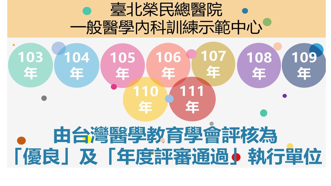 103-111年由台灣醫學教育學會評核為「優良」及「年度評審通過」執行單位��
