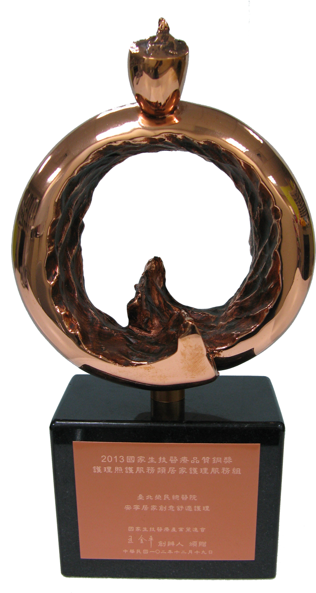 2013年SNQ國家生技醫療品質獎銅獎獎座