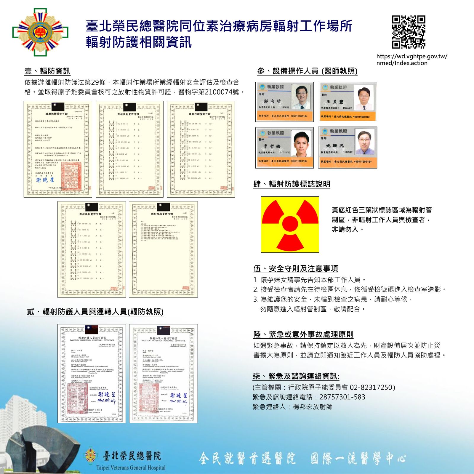 核醫輻射防護相關資訊